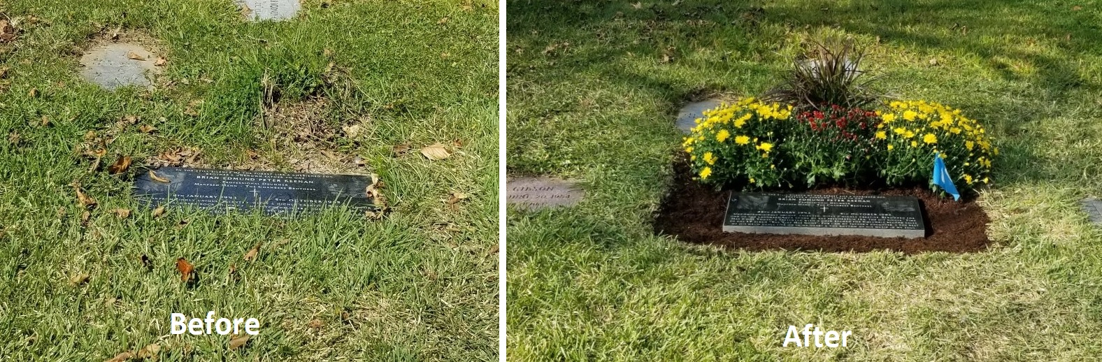 Before and After Gravestone
