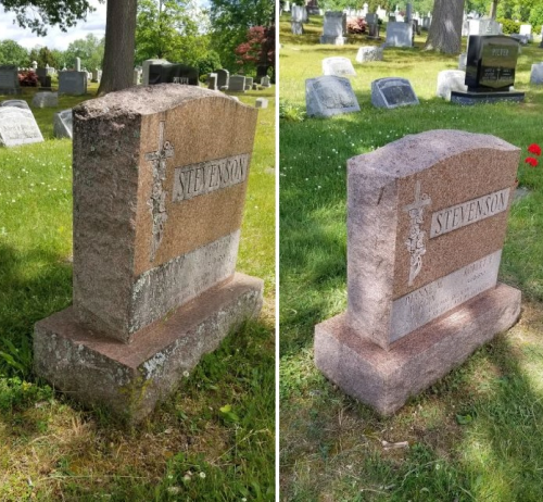 Grave Before and After